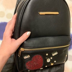 New mini black backpack